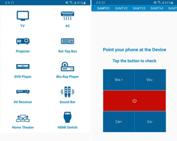 Application télécommande téléviseur